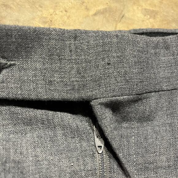 Vintage 70s John Michael Talon Grey Trouser Pants 34x32 - Picture 2 of 4